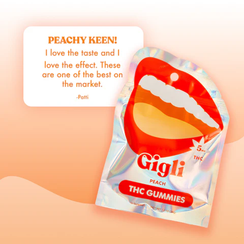 Gigli Peach THC Gummies
