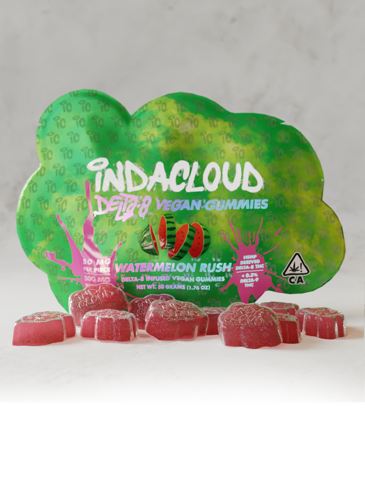 Indacloud Watermelon Rush Delta 9 Gummies