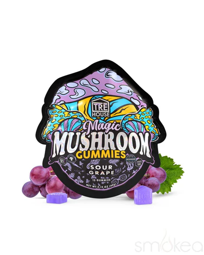 Magic Mushroom Sour Grape Gummies